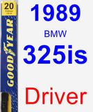 Driver Wiper Blade for 1989 BMW 325is - Premium