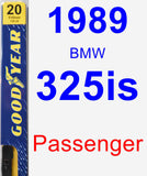 Passenger Wiper Blade for 1989 BMW 325is - Premium