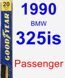 Passenger Wiper Blade for 1990 BMW 325is - Premium