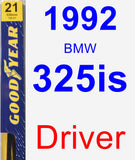 Driver Wiper Blade for 1992 BMW 325is - Premium