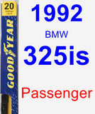 Passenger Wiper Blade for 1992 BMW 325is - Premium