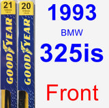 Front Wiper Blade Pack for 1993 BMW 325is - Premium