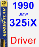 Driver Wiper Blade for 1990 BMW 325iX - Premium