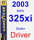 Driver Wiper Blade for 2003 BMW 325xi - Premium