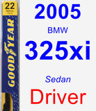 Driver Wiper Blade for 2005 BMW 325xi - Premium
