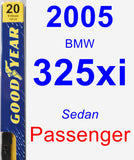 Passenger Wiper Blade for 2005 BMW 325xi - Premium