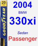 Passenger Wiper Blade for 2004 BMW 330xi - Premium