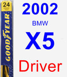 Driver Wiper Blade for 2002 BMW X5 - Premium