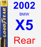 Rear Wiper Blade for 2002 BMW X5 - Premium