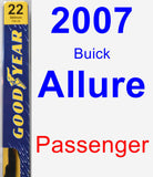 Passenger Wiper Blade for 2007 Buick Allure - Premium