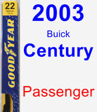 Passenger Wiper Blade for 2003 Buick Century - Premium