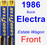 Front Wiper Blade Pack for 1986 Buick Electra - Premium