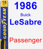 Passenger Wiper Blade for 1986 Buick LeSabre - Premium