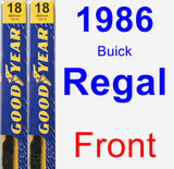 Front Wiper Blade Pack for 1986 Buick Regal - Premium