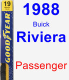 Passenger Wiper Blade for 1988 Buick Riviera - Premium