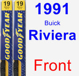 Front Wiper Blade Pack for 1991 Buick Riviera - Premium