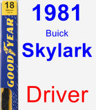 Driver Wiper Blade for 1981 Buick Skylark - Premium