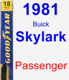 Passenger Wiper Blade for 1981 Buick Skylark - Premium