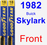 Front Wiper Blade Pack for 1982 Buick Skylark - Premium