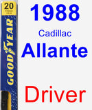 Driver Wiper Blade for 1988 Cadillac Allante - Premium