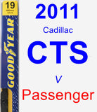 Passenger Wiper Blade for 2011 Cadillac CTS - Premium