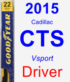 Driver Wiper Blade for 2015 Cadillac CTS - Premium