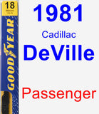 Passenger Wiper Blade for 1981 Cadillac DeVille - Premium