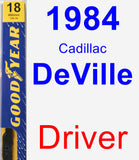 Driver Wiper Blade for 1984 Cadillac DeVille - Premium