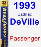Passenger Wiper Blade for 1993 Cadillac DeVille - Premium