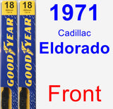 Front Wiper Blade Pack for 1971 Cadillac Eldorado - Premium