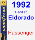 Passenger Wiper Blade for 1992 Cadillac Eldorado - Premium