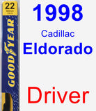 Driver Wiper Blade for 1998 Cadillac Eldorado - Premium