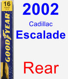 Rear Wiper Blade for 2002 Cadillac Escalade - Premium