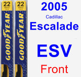 Front Wiper Blade Pack for 2005 Cadillac Escalade ESV - Premium