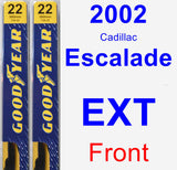 Front Wiper Blade Pack for 2002 Cadillac Escalade EXT - Premium