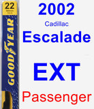 Passenger Wiper Blade for 2002 Cadillac Escalade EXT - Premium