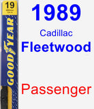 Passenger Wiper Blade for 1989 Cadillac Fleetwood - Premium