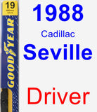 Driver Wiper Blade for 1988 Cadillac Seville - Premium