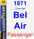 Passenger Wiper Blade for 1971 Chevrolet Bel Air - Premium