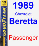 Passenger Wiper Blade for 1989 Chevrolet Beretta - Premium