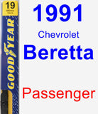 Passenger Wiper Blade for 1991 Chevrolet Beretta - Premium