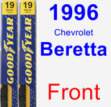 Front Wiper Blade Pack for 1996 Chevrolet Beretta - Premium