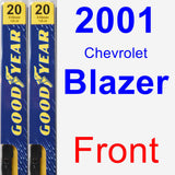 Front Wiper Blade Pack for 2001 Chevrolet Blazer - Premium