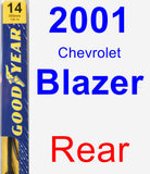 Rear Wiper Blade for 2001 Chevrolet Blazer - Premium