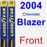 Front Wiper Blade Pack for 2004 Chevrolet Blazer - Premium