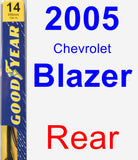 Rear Wiper Blade for 2005 Chevrolet Blazer - Premium