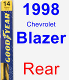 Rear Wiper Blade for 1998 Chevrolet Blazer - Premium