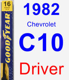 Driver Wiper Blade for 1982 Chevrolet C10 - Premium