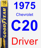 Driver Wiper Blade for 1975 Chevrolet C20 - Premium