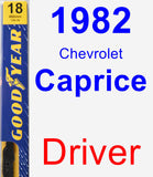 Driver Wiper Blade for 1982 Chevrolet Caprice - Premium